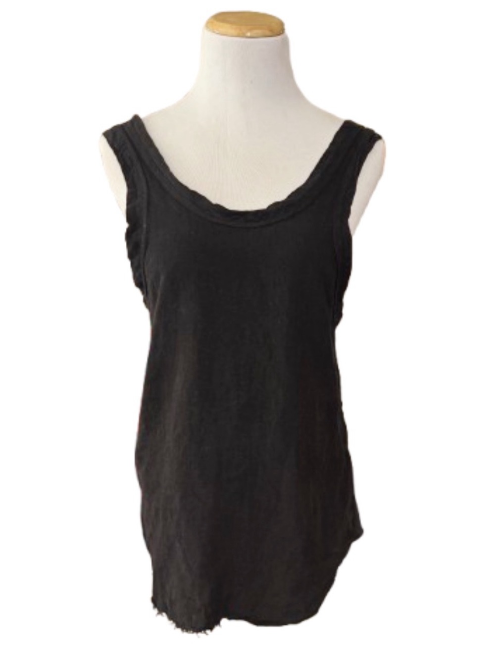 Bassike Jersey Linen Tie Back Top